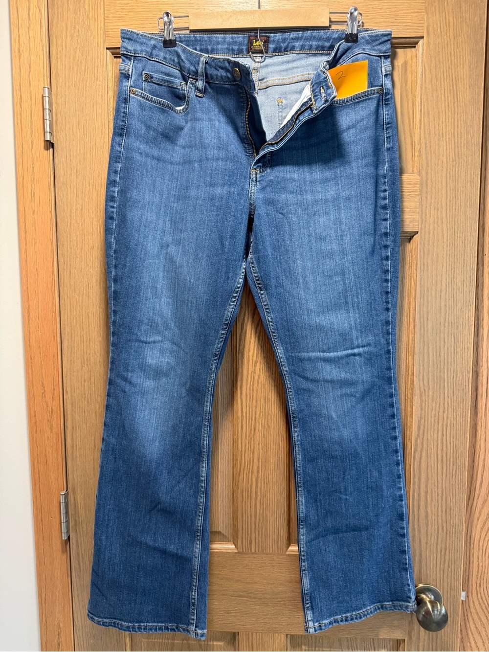 Lees Women's Blue Straight Leg Jeans